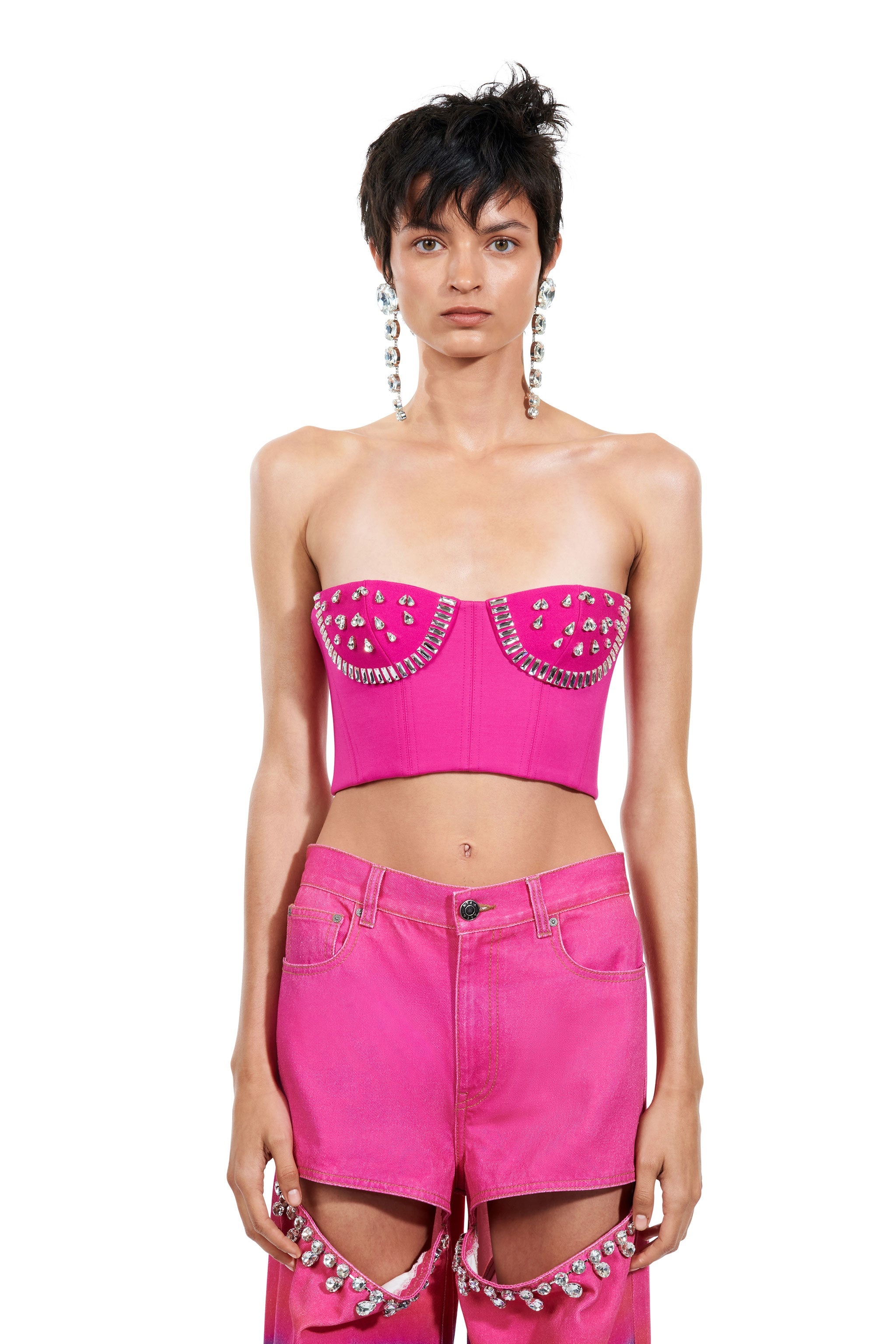 CRYSTAL WATERMELON CUP BUSTIER - 3