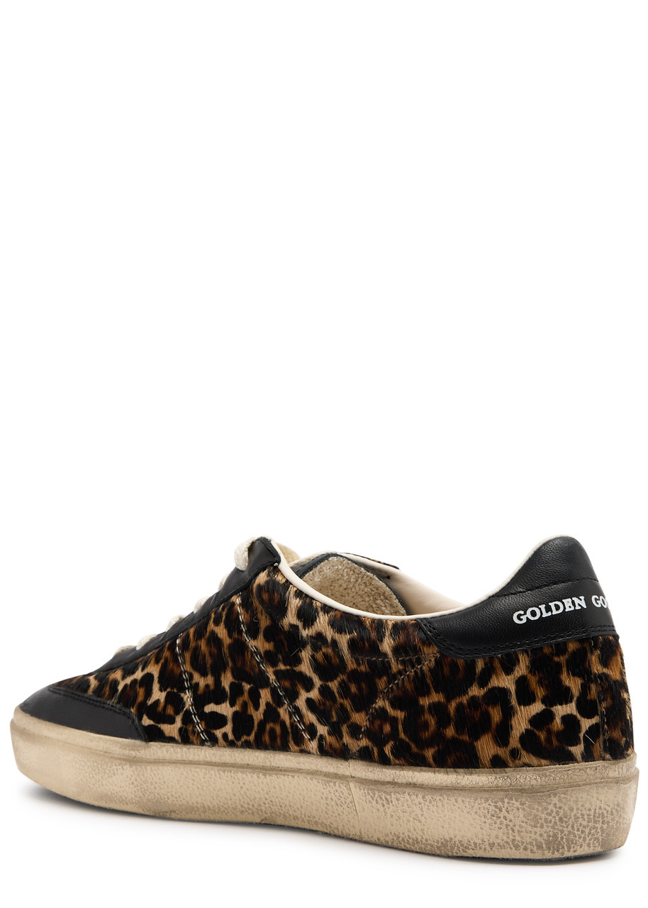 Golden Goose Soul Star Leopard-print Calf-hair Sneakers - 2