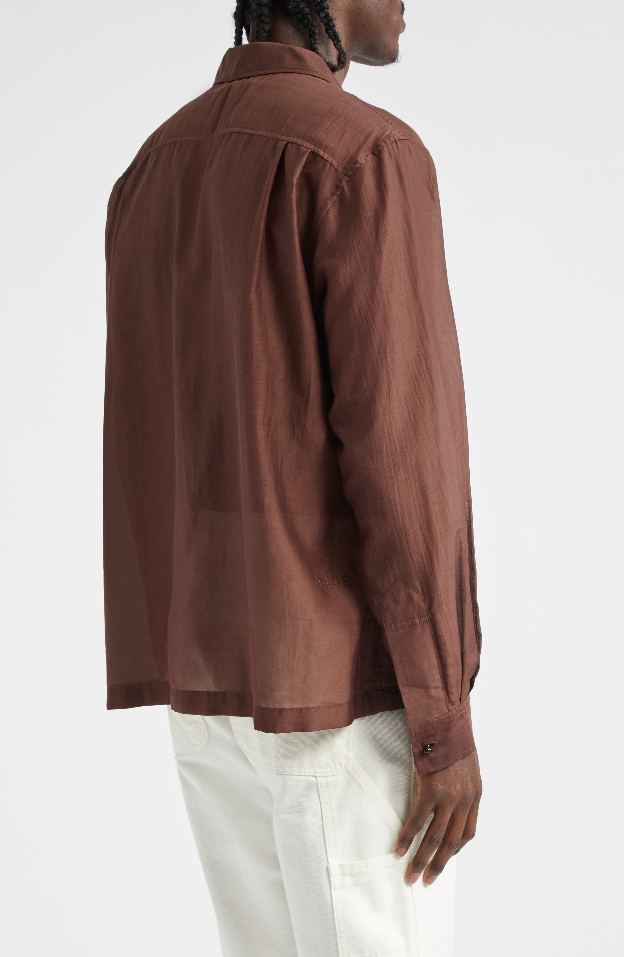 Heartwood Long Sleeve Cotton & Silk Camp Shirt - 2