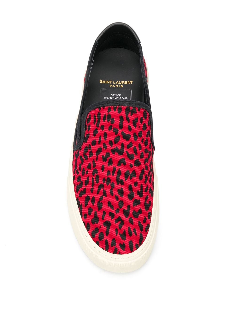 Venice leopard print low-top sneakers - 4