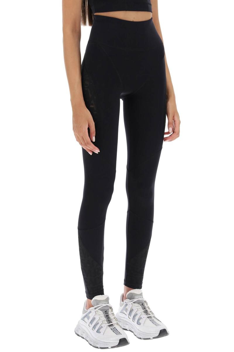 Versace SPORTS LEGGINGS WITH LETTERING - 2