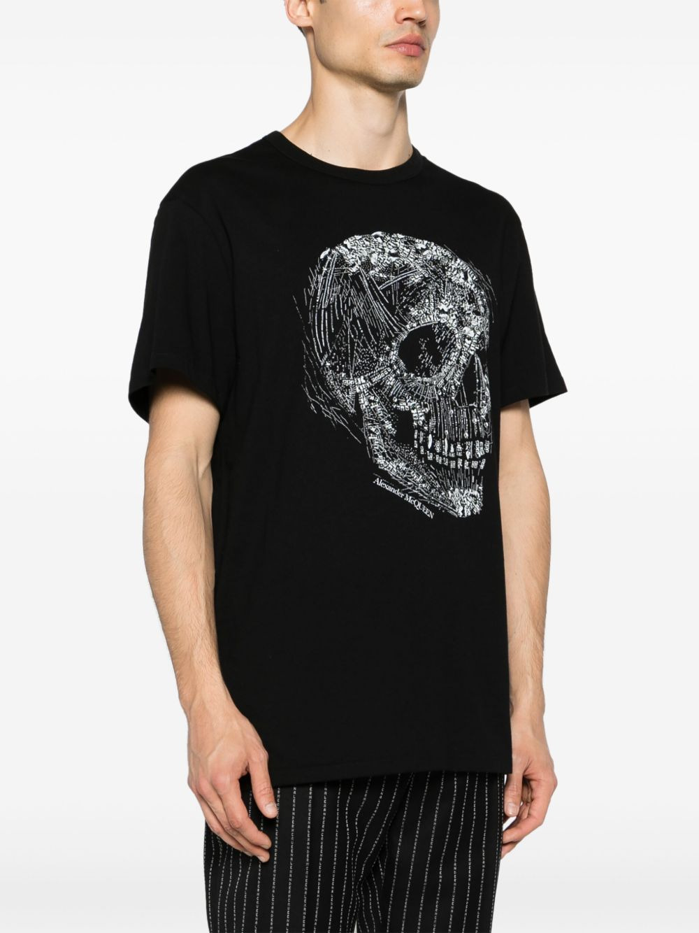 Crystal Skull-print cotton T-shirt - 3