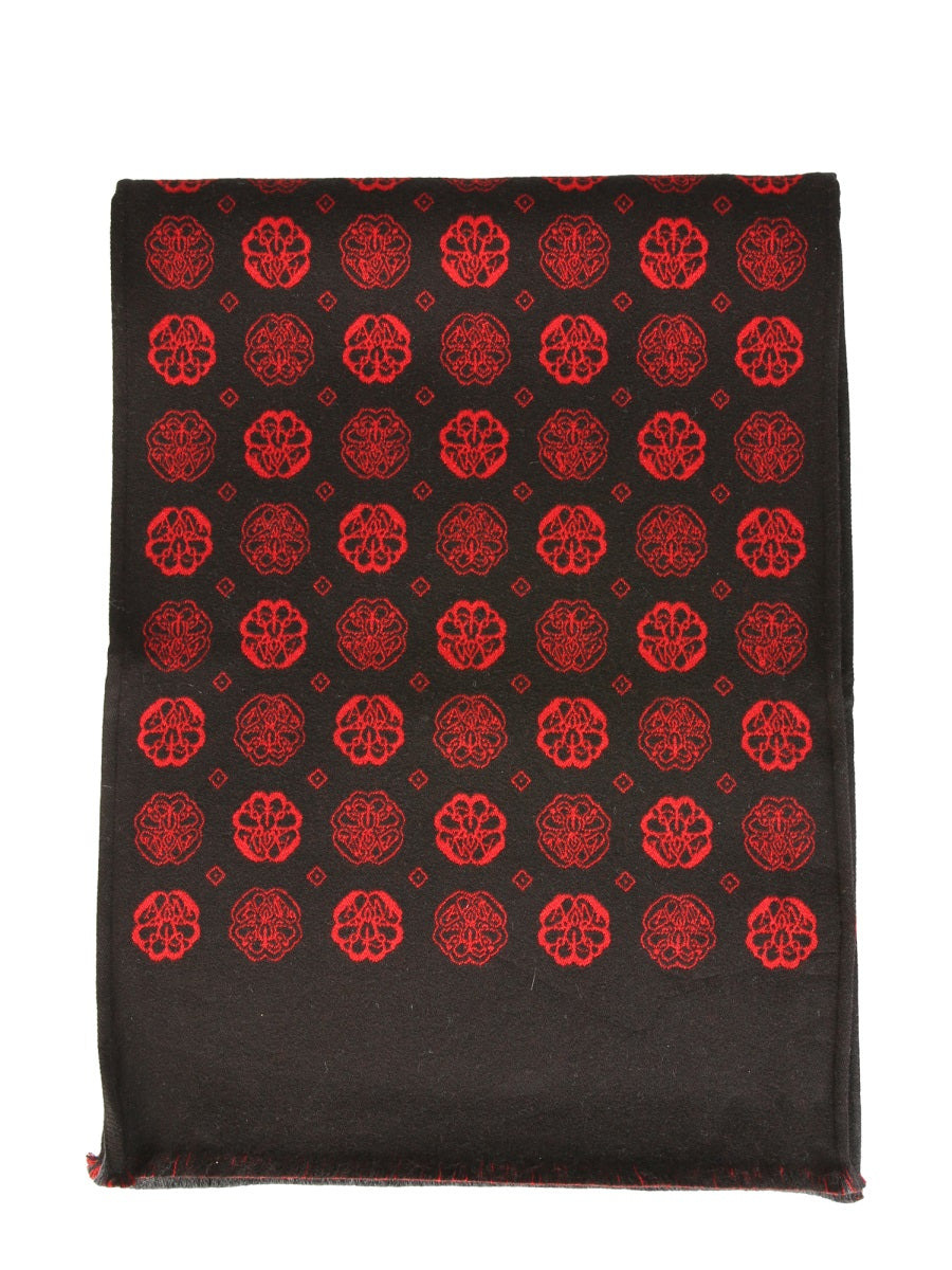 Alexander Mcqueen Men Scarf With Jacquard Pattern - 3
