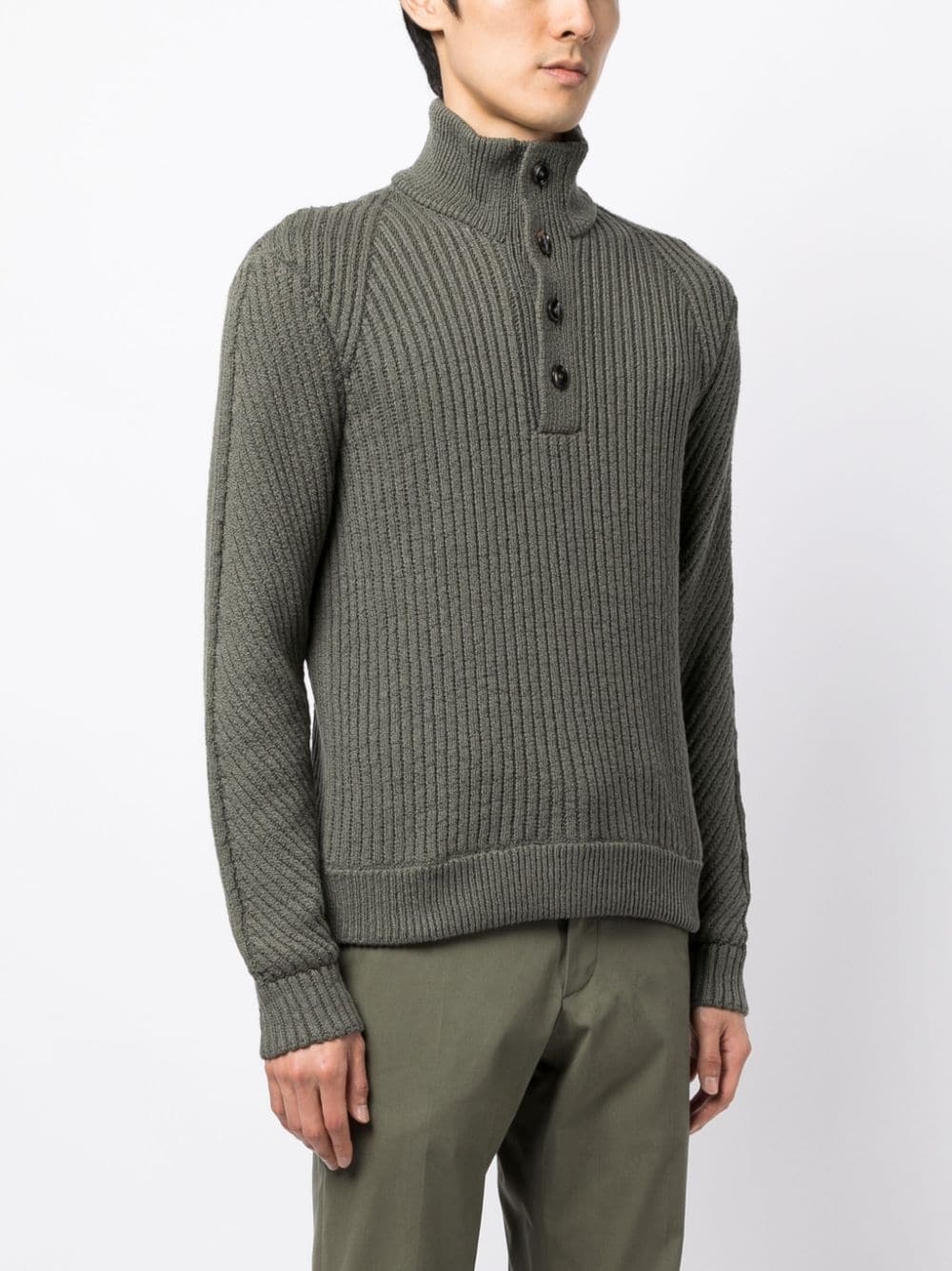 CHUNKY RIBBED COTTON JUMPER - 2