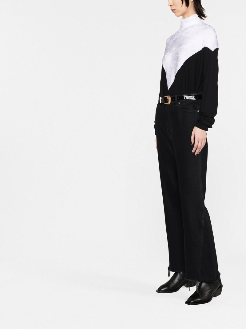 two-tone knitted jumper 3