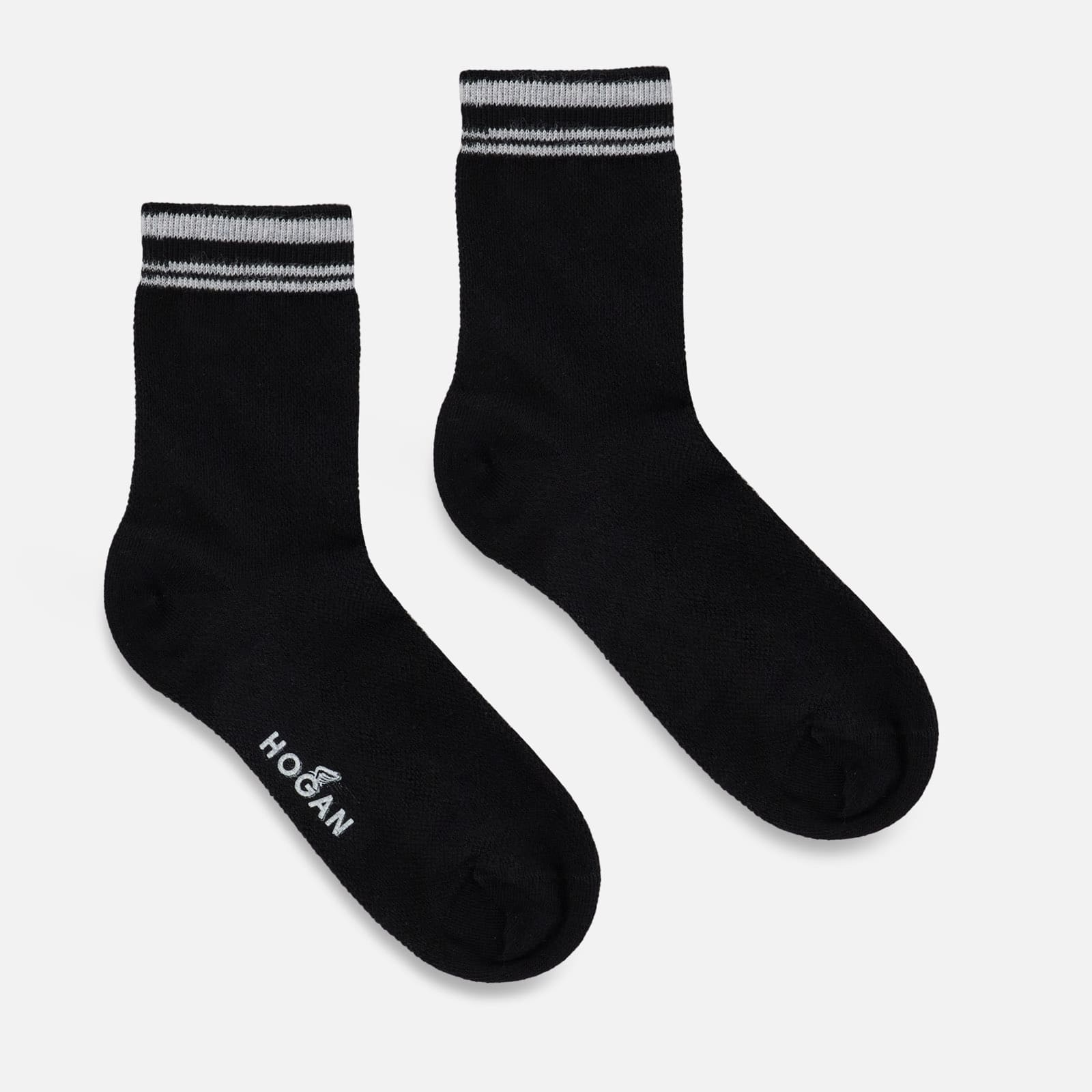 Solid Color Socks Black - 1