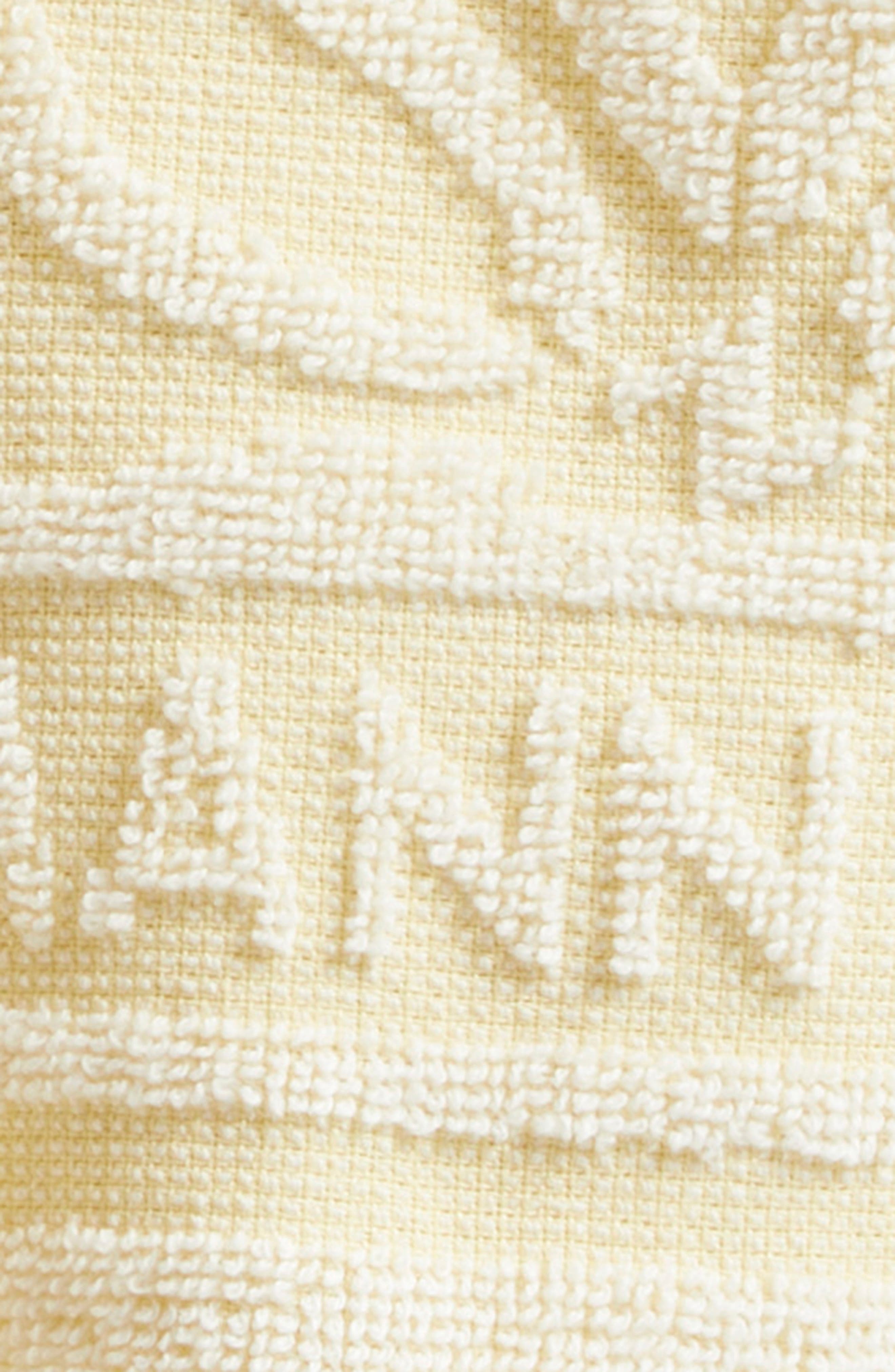 Zimmermann Coco Jacquard Terry Cloth Hooded Top in Yellow/Cream at Nordstrom - 7