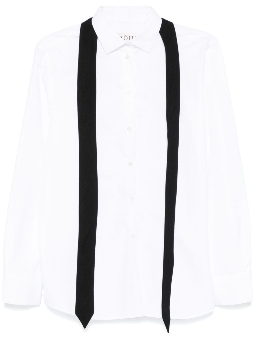tie-detail shirt - 1