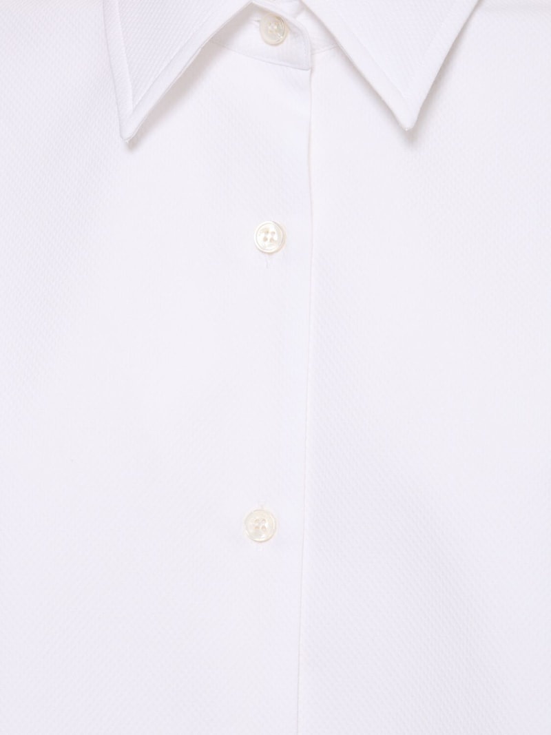 Silk chiffon tuxedo shirt - 5
