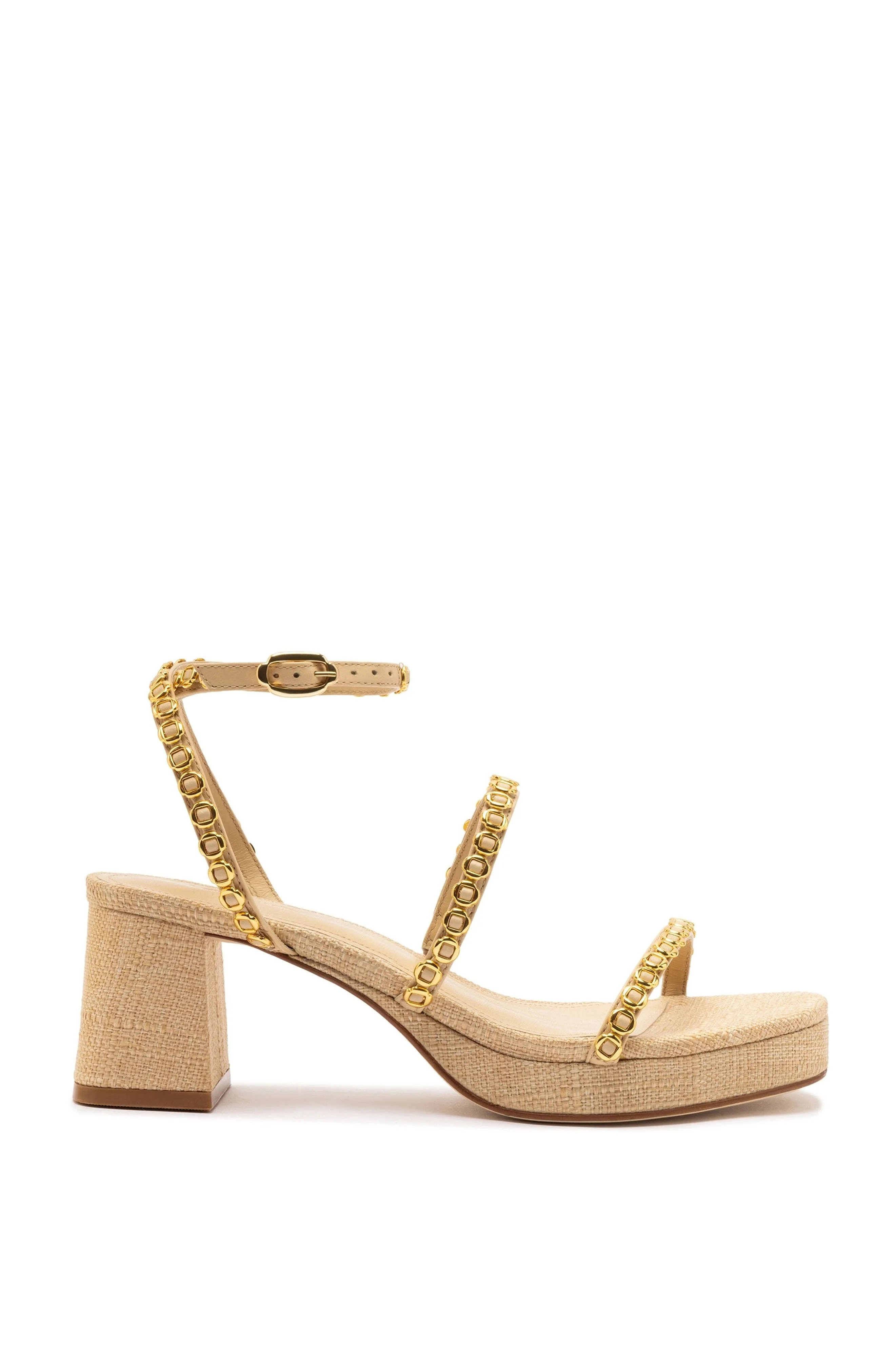 Larroudé Gio Milanina Sandal in Beige at Nordstrom - 1