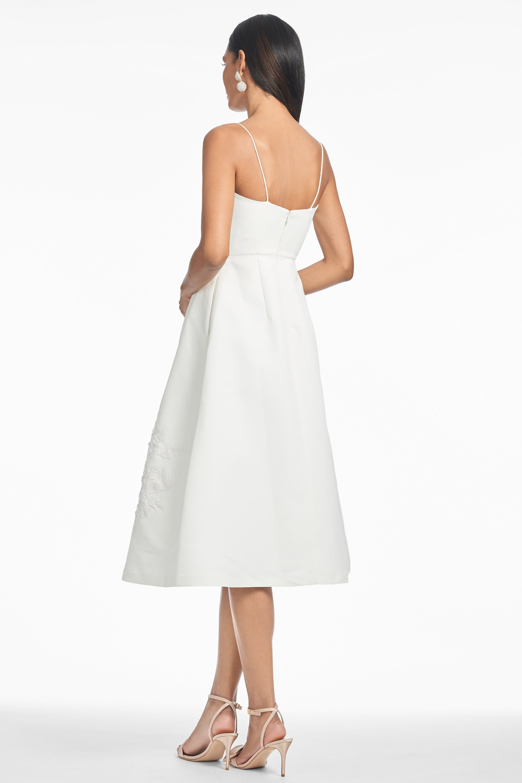 EMBELLISHED AUDRA DRESS - IVORY - 3