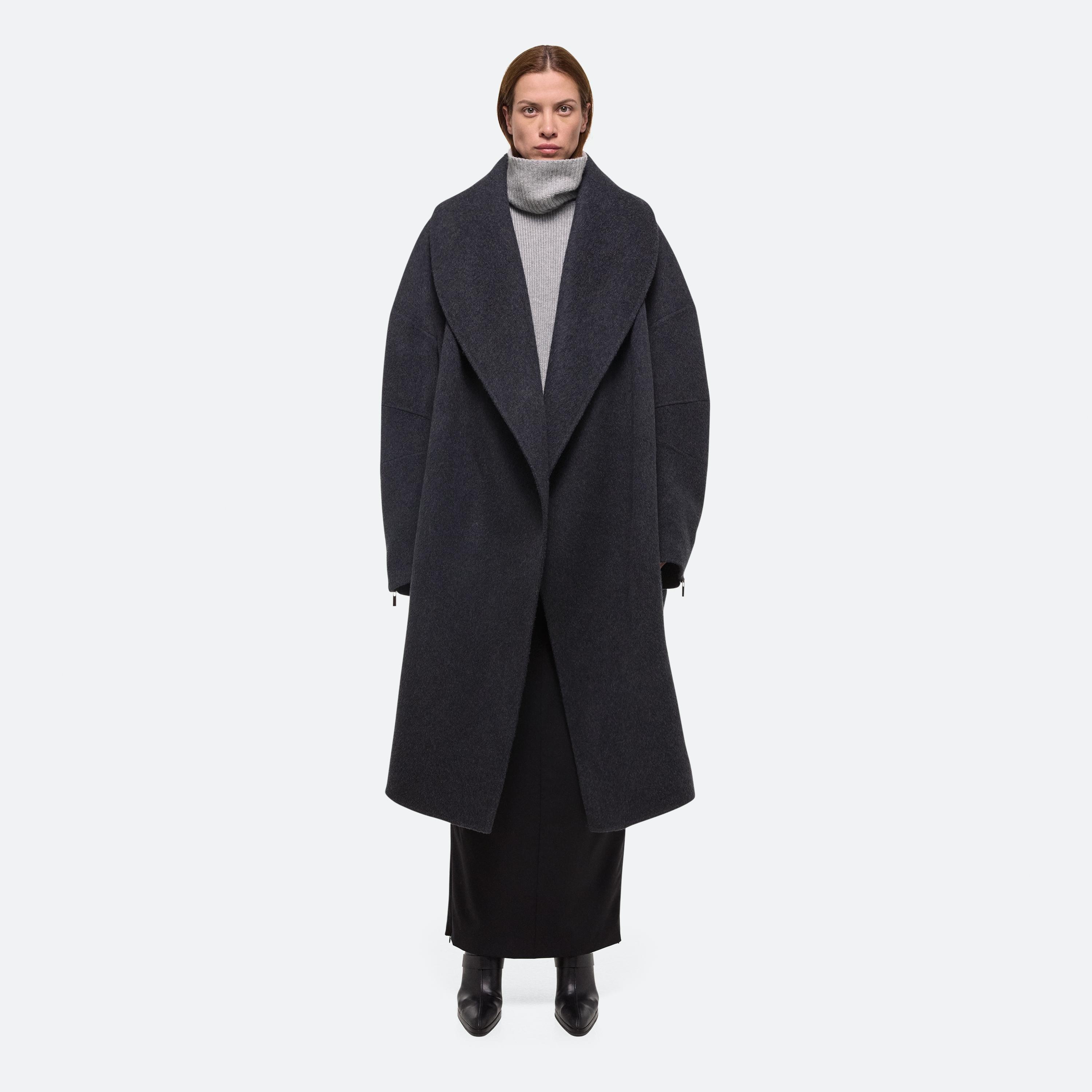 DOUBLE-FACED APEX COCOON COAT - 5