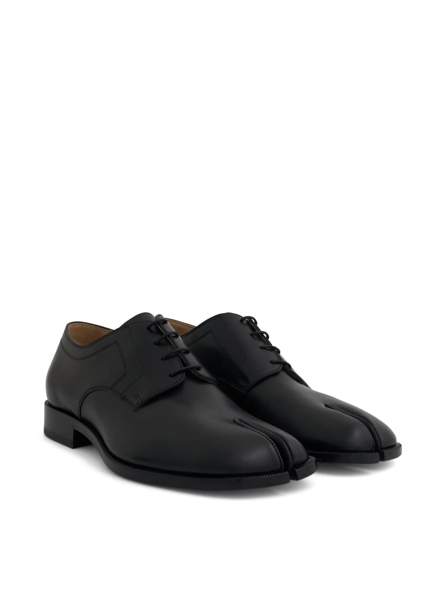 Tabi Lace-Ups Derbies Shoes in Black - 2