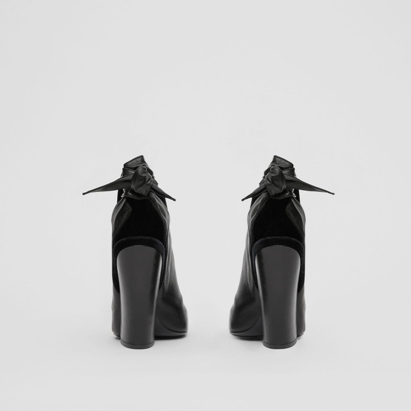 Tie Detail Leather Point-toe Mules 5