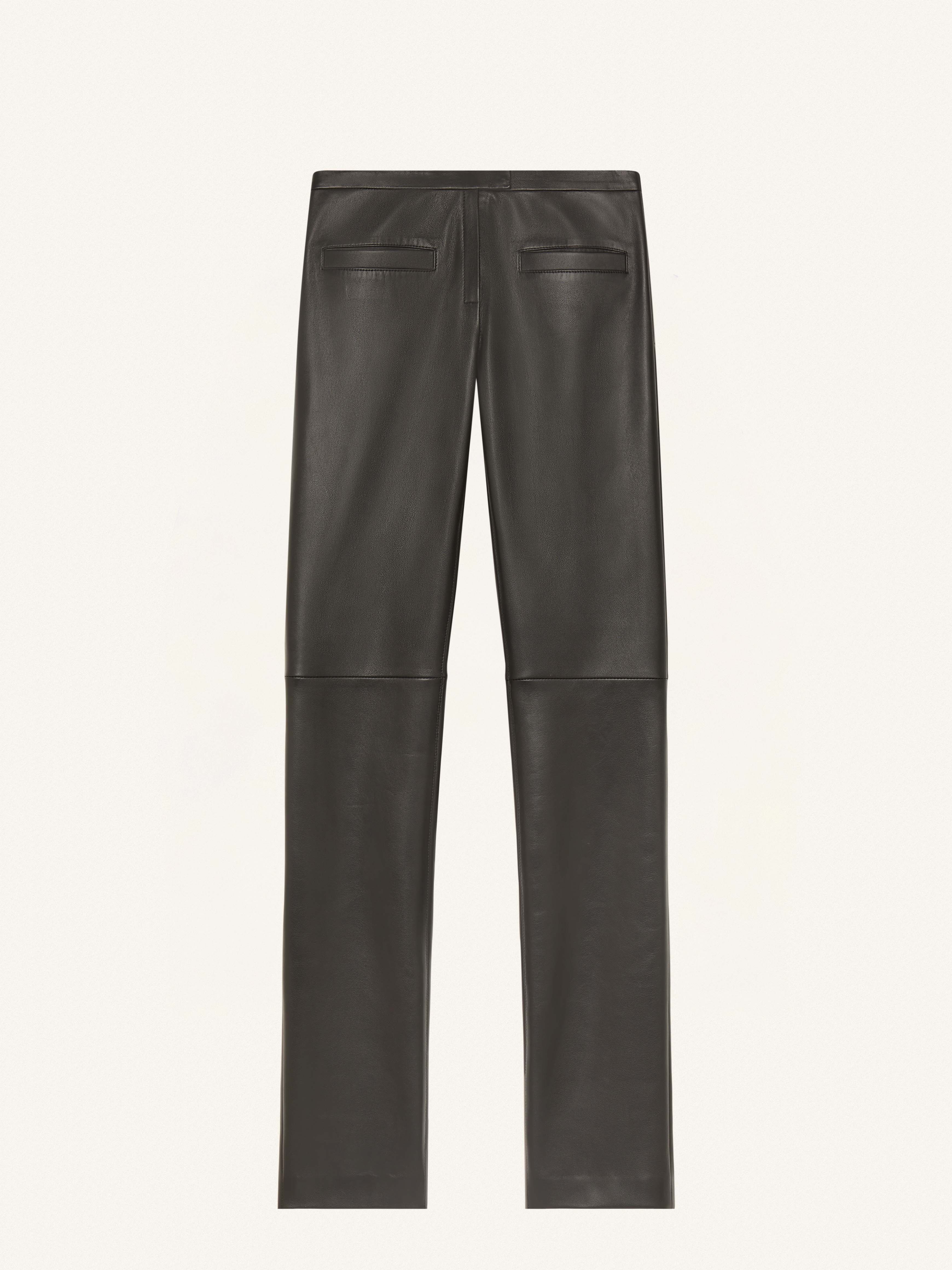 TAILORED TUBE VINTAGE LEATHER PANTS - 1