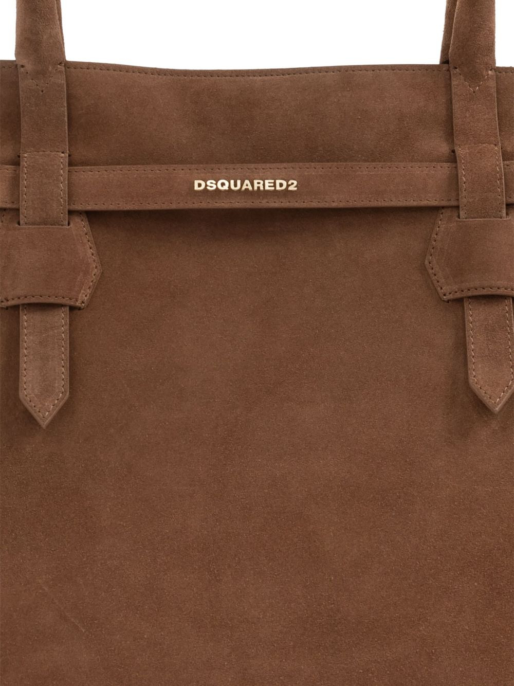 medium suede tote bag - 5