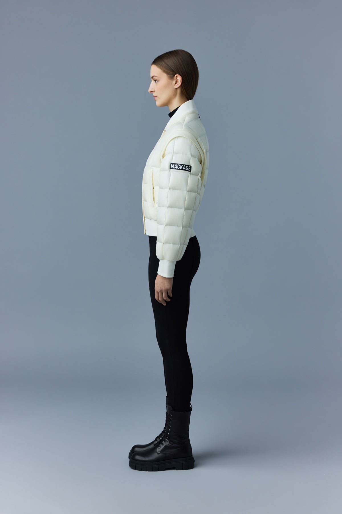 ANI 2-in-1 recycled E3-Lite down bomber jacket - 3