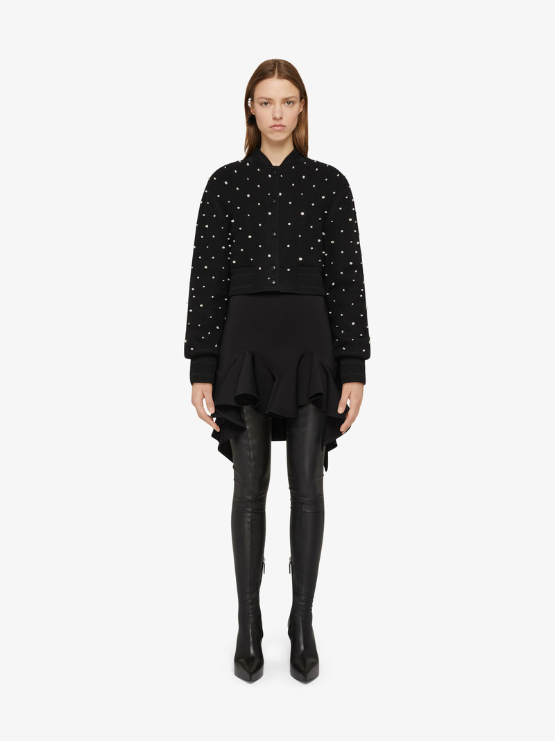 Givenchy SHORT BOMBER IN EMBROIDERED WOOL outlook