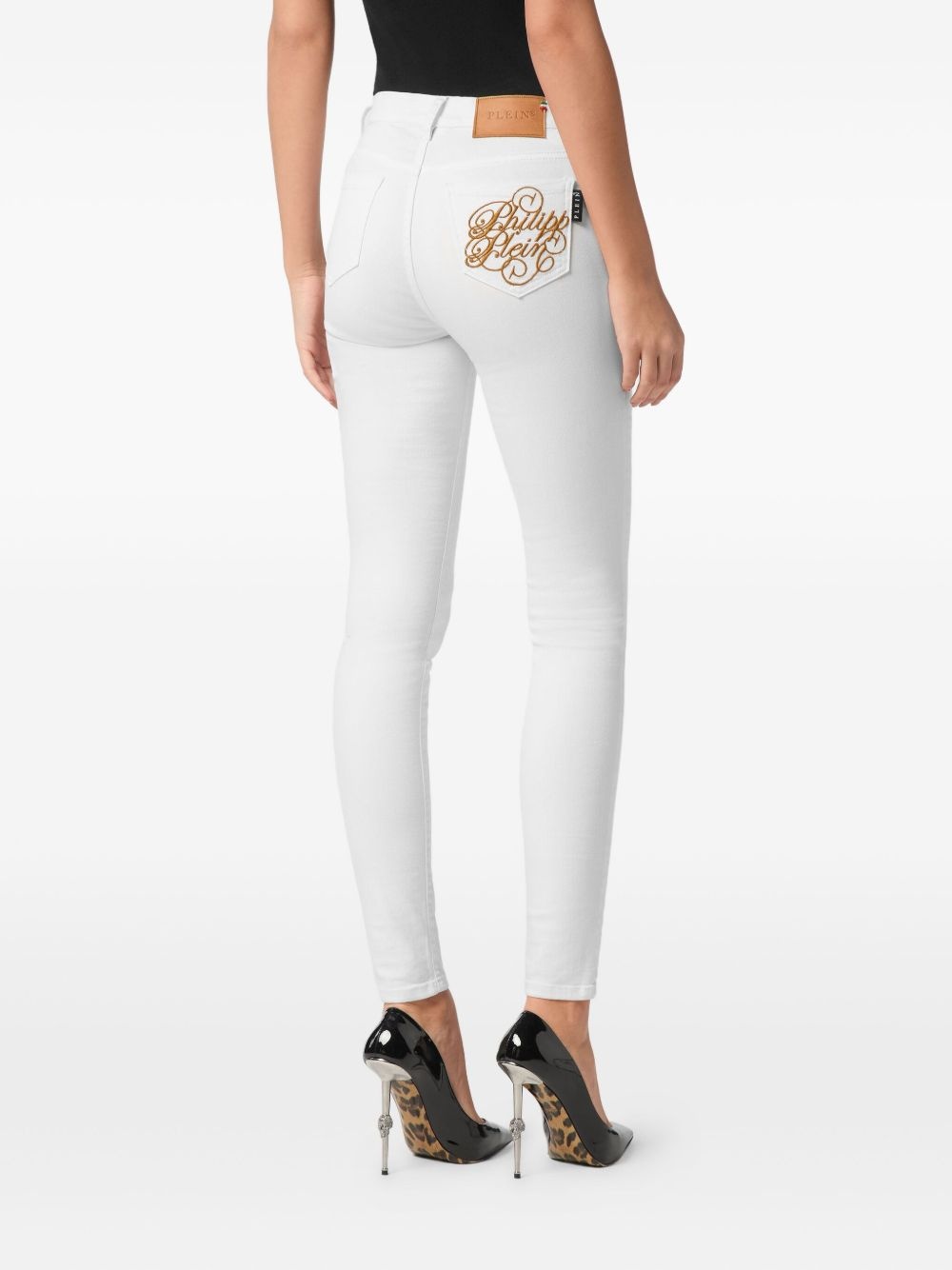 high-waisted skinny jeans - 4