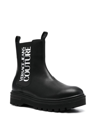 VERSACE JEANS COUTURE leather Chelsea boots outlook