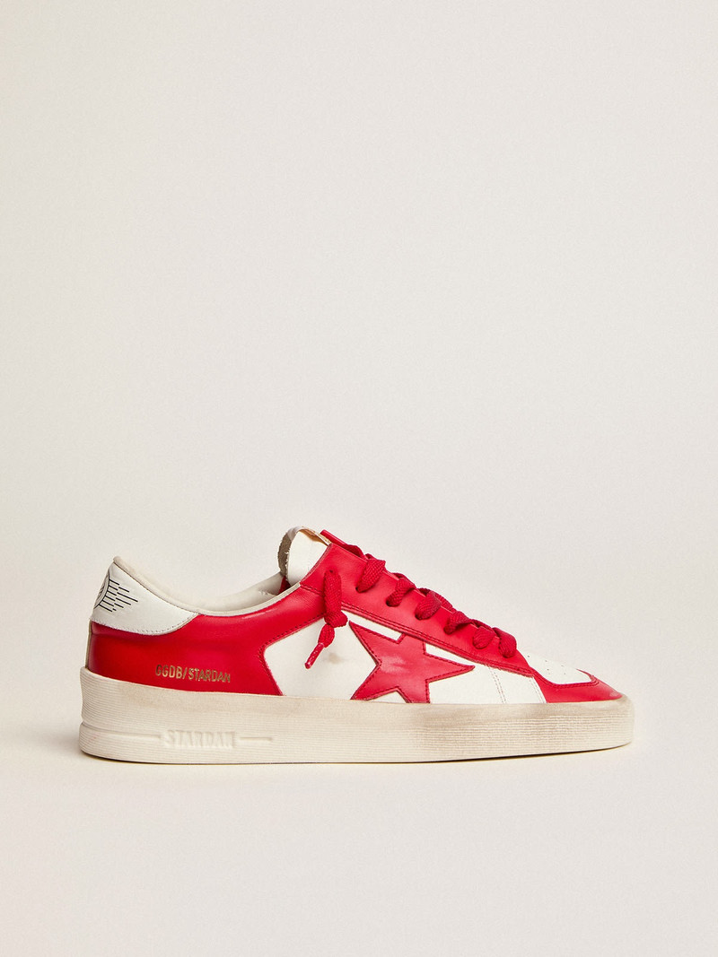 Women’s Stardan sneakers in red and white leather - 1