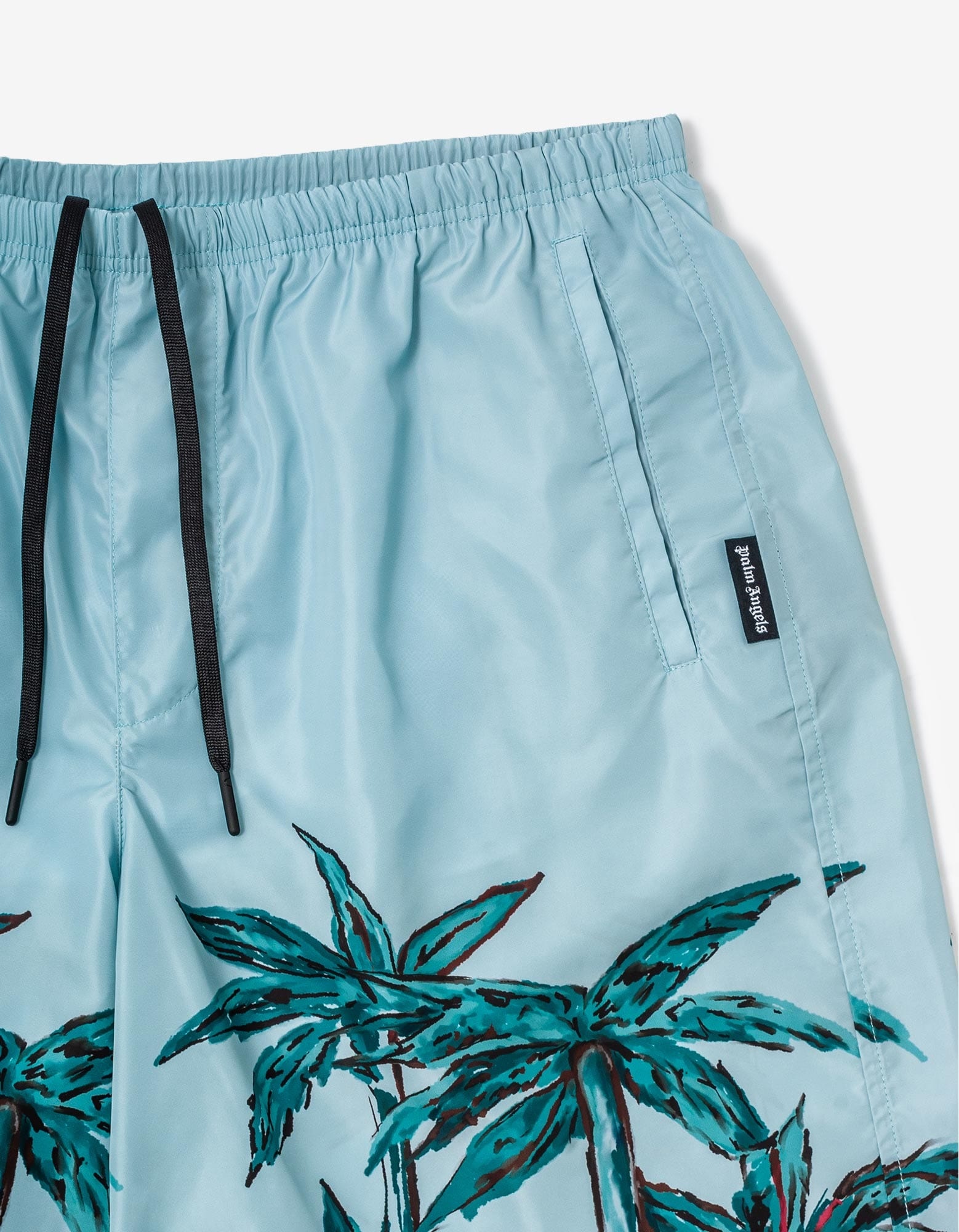 Blue Palms Row Long Swim Shorts - 3