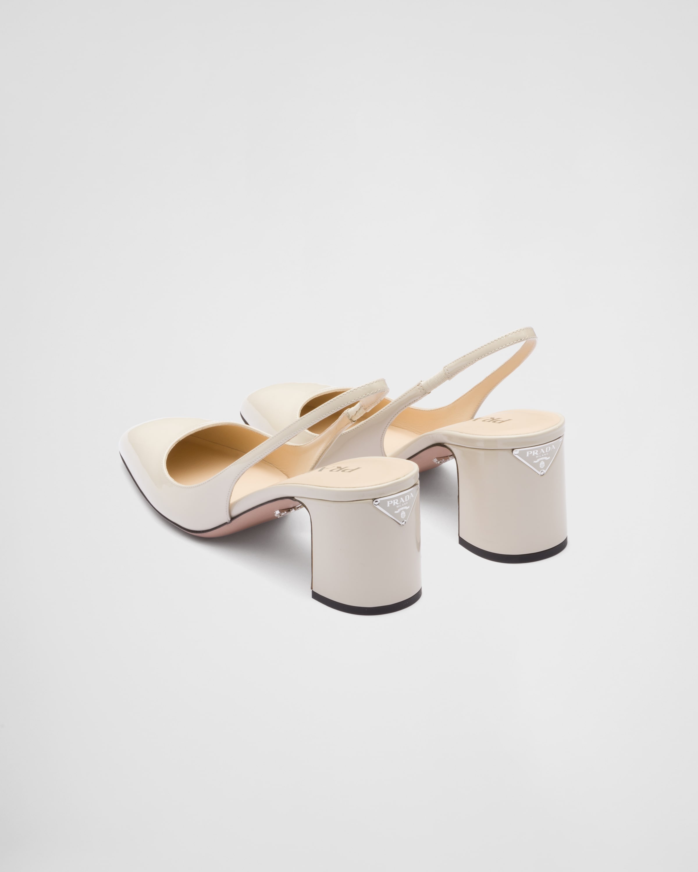 Patent-leather slingback pumps - 5