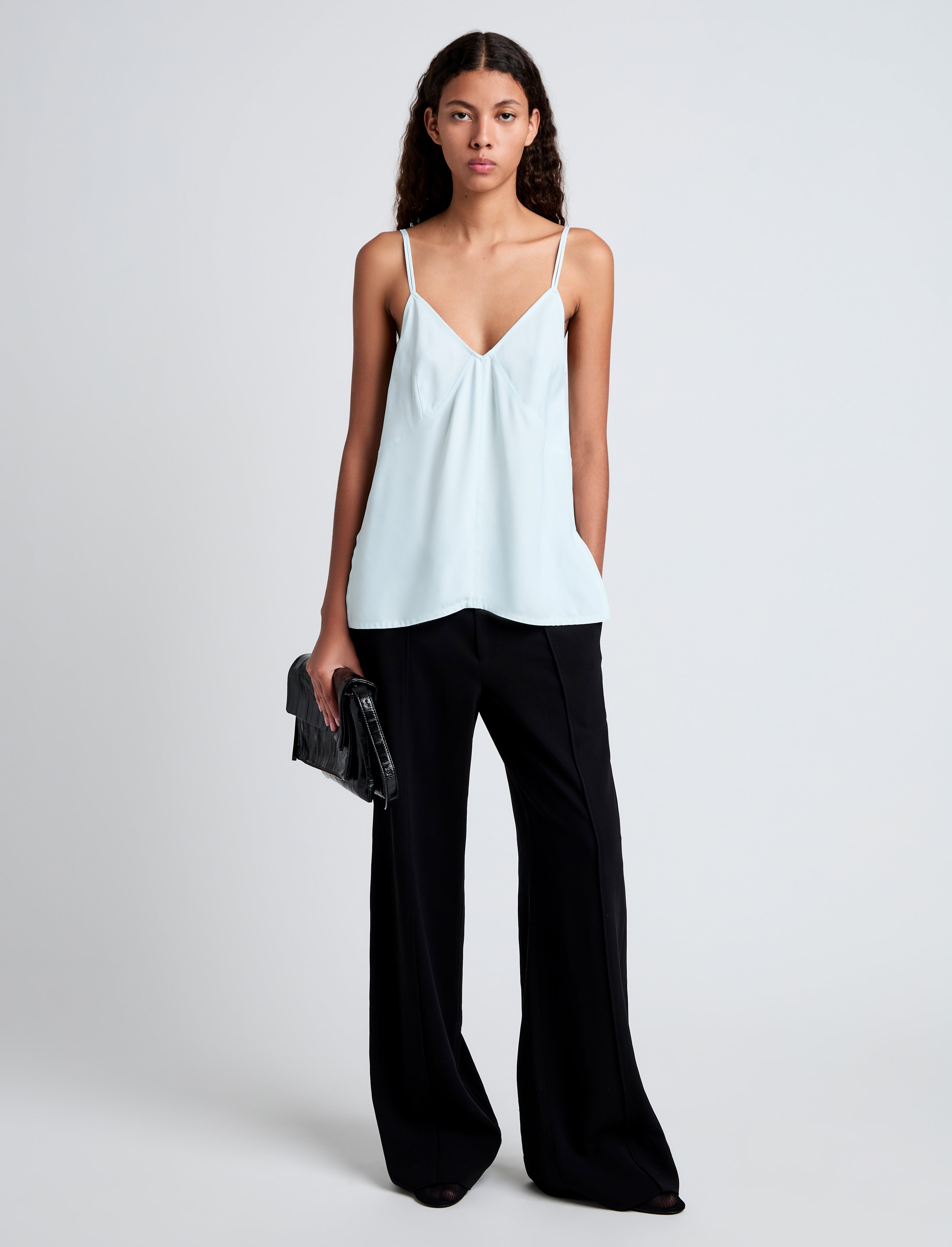 Sabine Top in Viscose Gabardine - 3