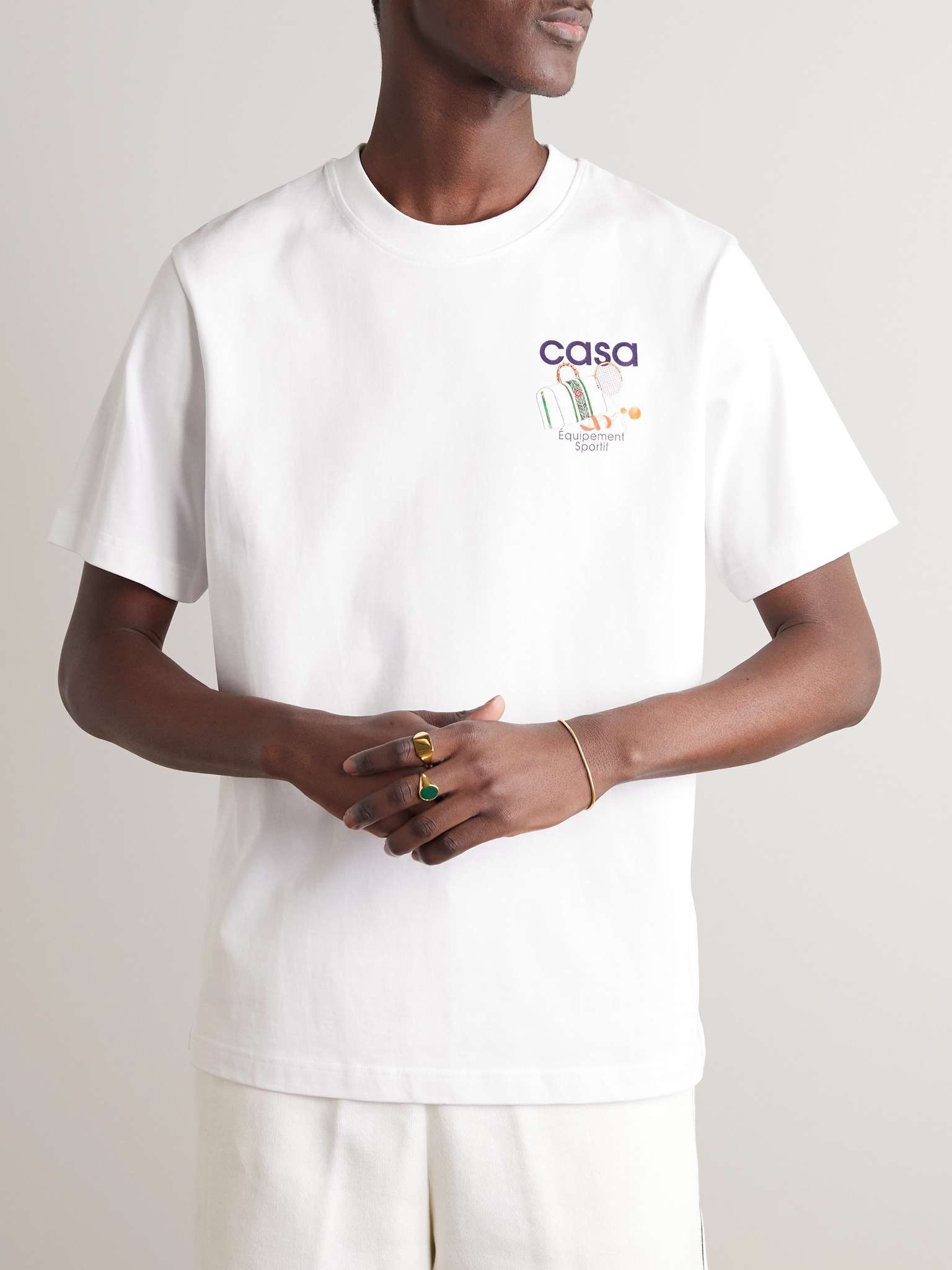 Equipement Sportif Logo-Print Organic Cotton-Jersey T-Shirt - 4