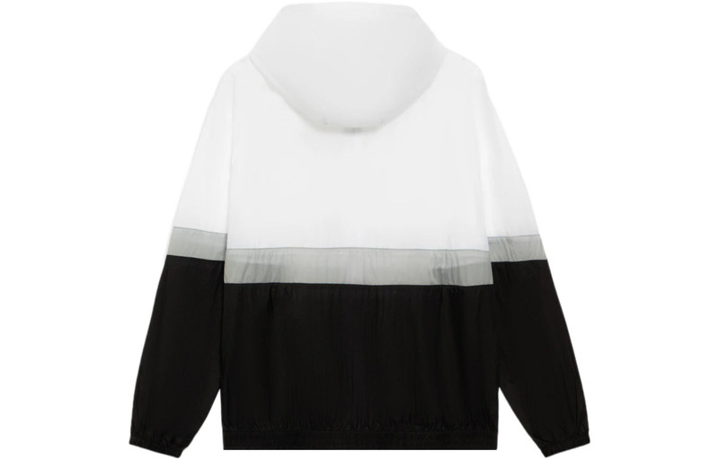 Li-Ning Li-Ning Logo Color Block Woven Windbreaker 'White Grey Black' AFDS309-3 outlook
