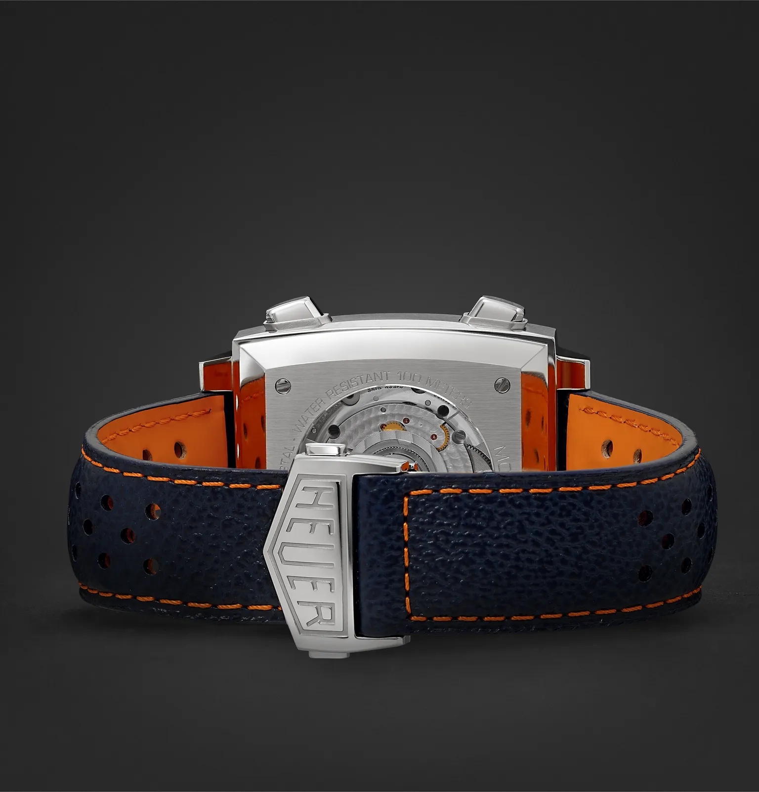 Monaco Gulf Edition Automatic 39mm Steel and Leather Watch, Ref. No. CAW211R.FC6401 - 3