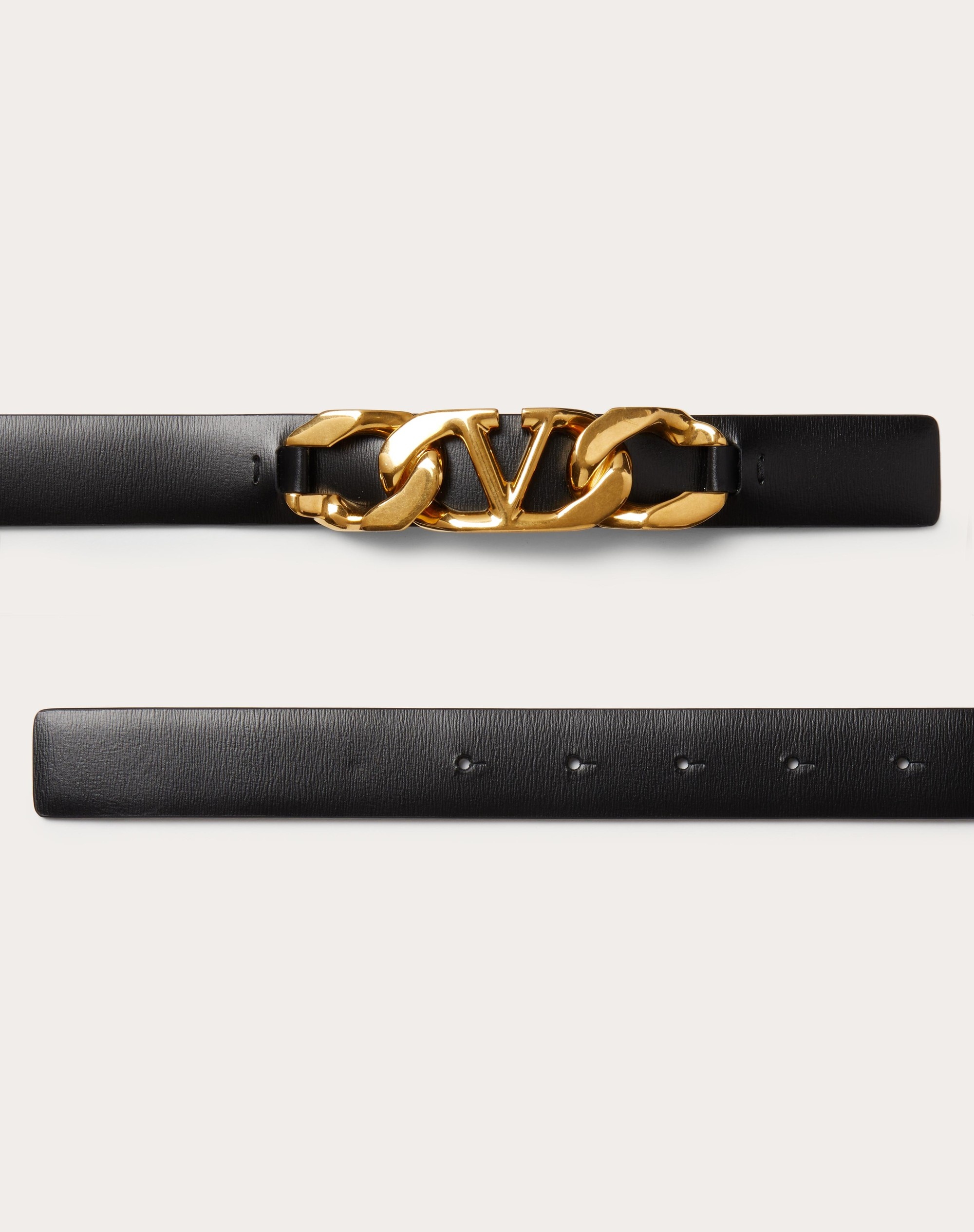 VLOGO CHAIN SHINY CALFSKIN BELT 30 MM - 3