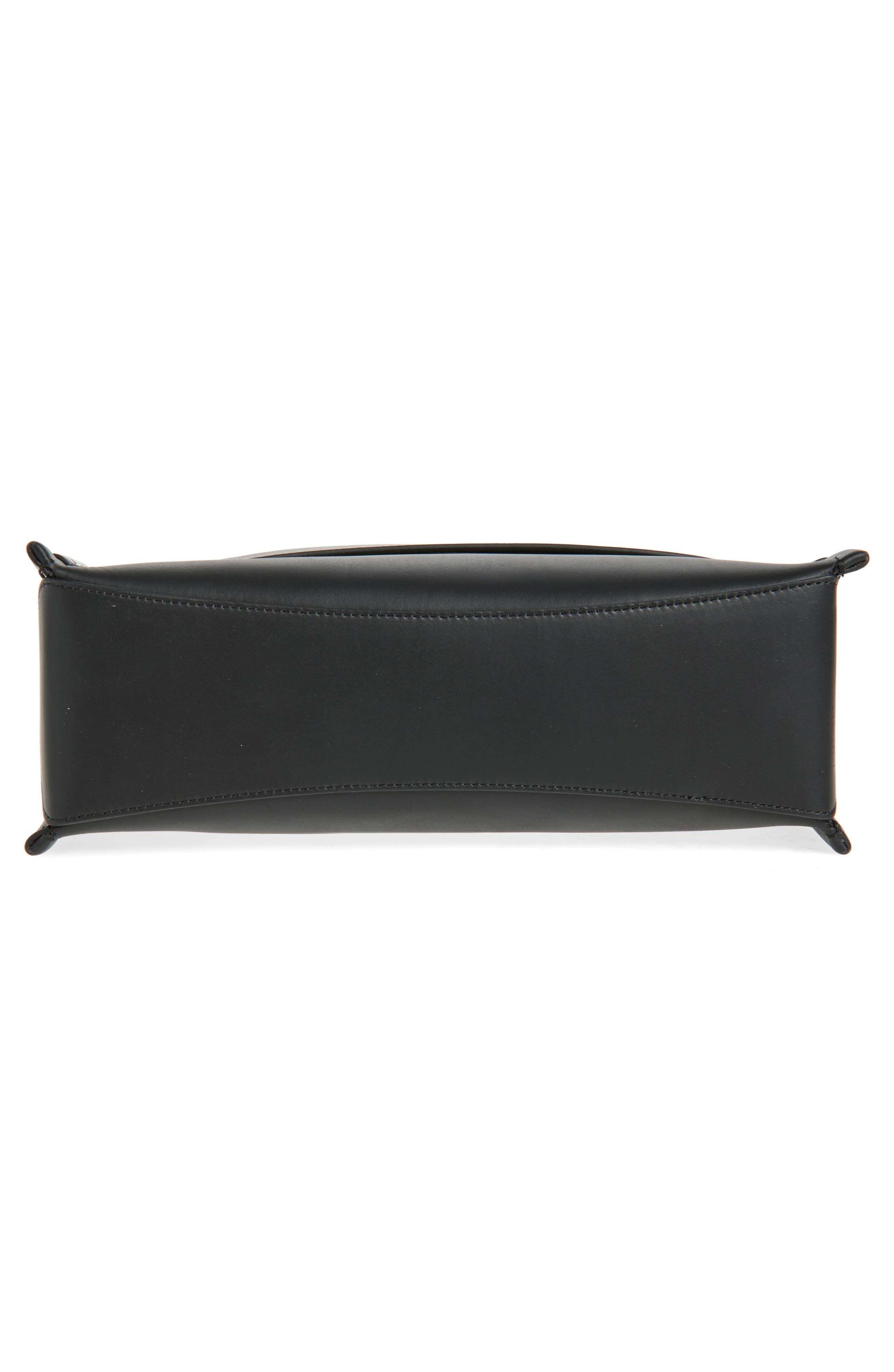 JW Anderson Medium Loafer Leather Shoulder Bag in Black 999 at Nordstrom - 7