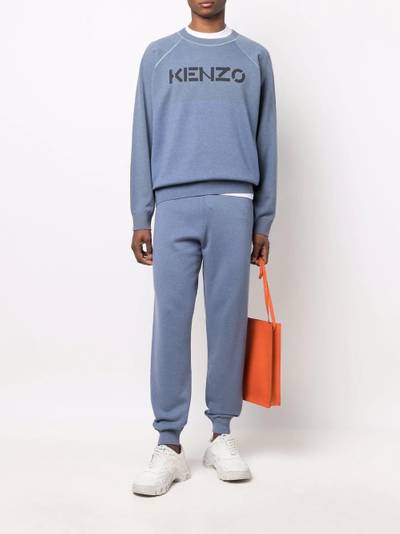 KENZO logo print track pants outlook