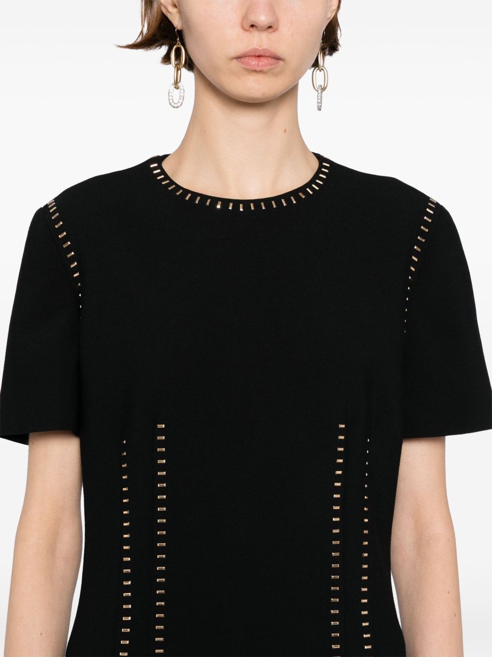 stud-embellished dress - 5