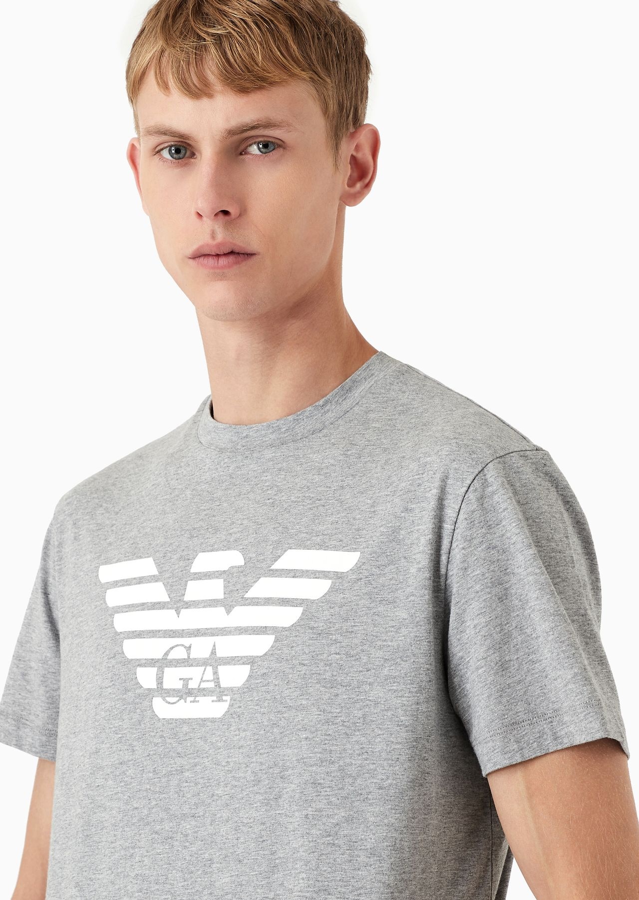 Pima-jersey T-shirt with logo print - 6