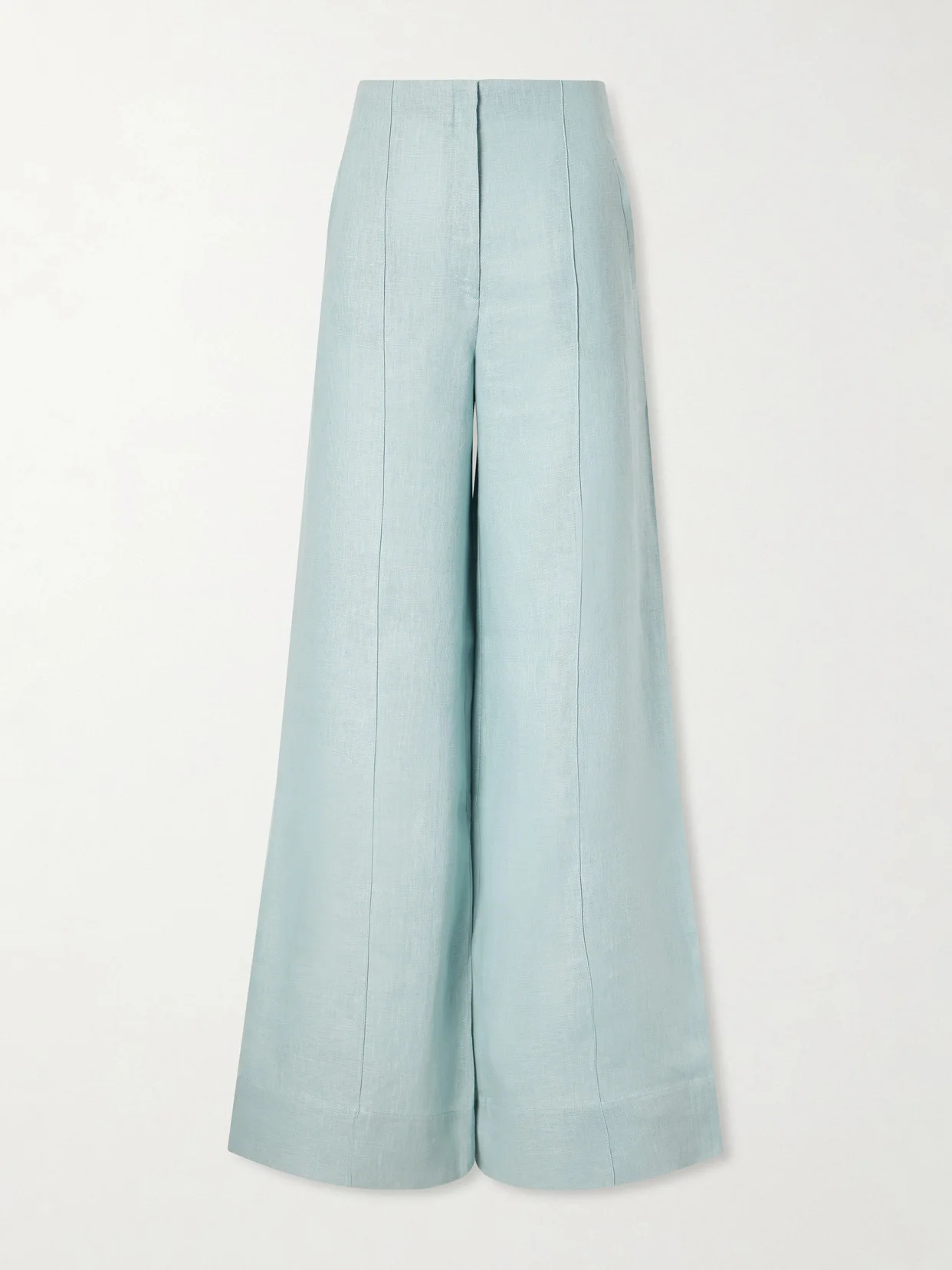 La Promesa Linen Wide-leg Pants - 1