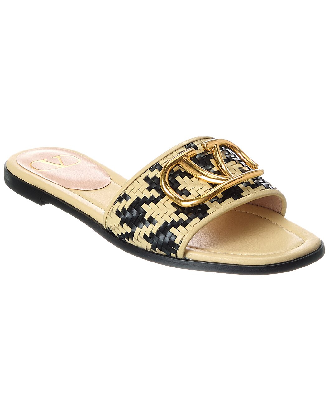 Valentino VLogo Signature Leather Sandal - 1