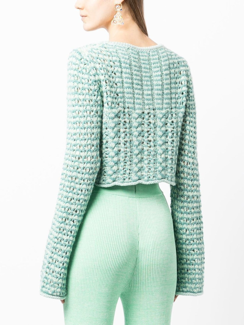 chunky-knit button-down cardigan 4