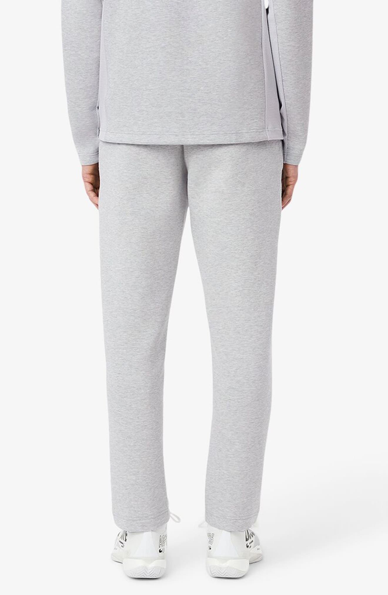 Lacoste Mesh Panel Tapered Track Pants in Grey Chine/Light Grey at Nordstrom - 2