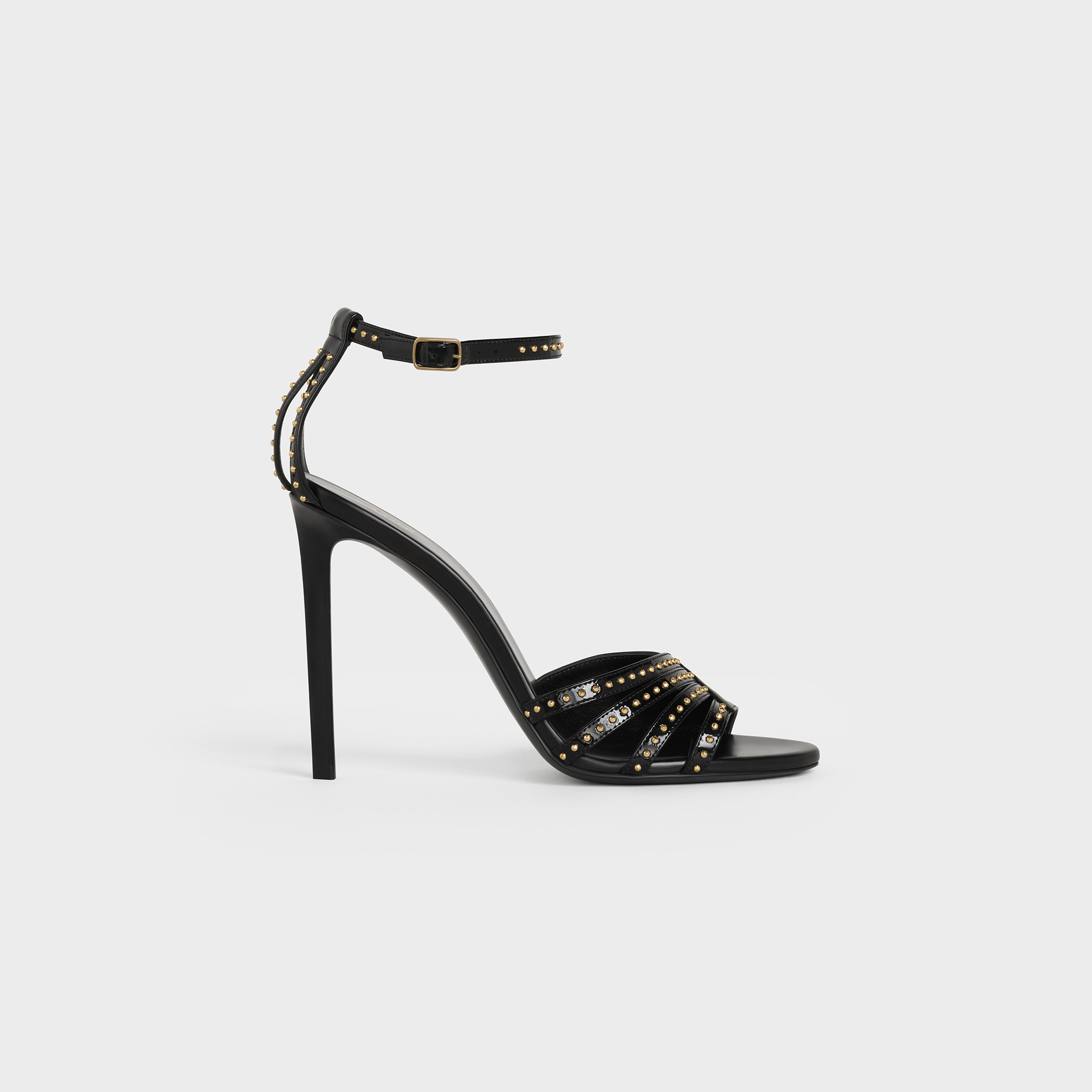 CELINE SHARP SANDAL IN CALFSKIN AND PATENT CALFSKIN - 1