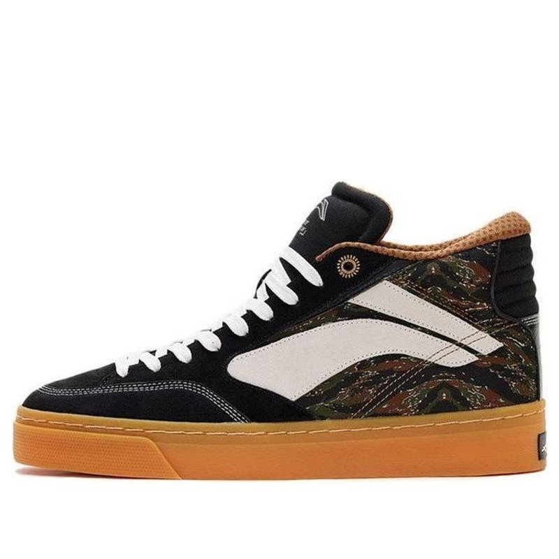 Li-Ning 180 Cozy Skateboarding Shoes Black Camouflage AECS003-3 - 1