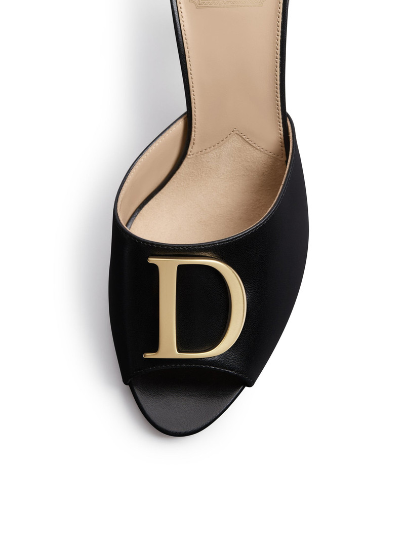 LAMBSKIN INITIALS HEEL SANDAL 4