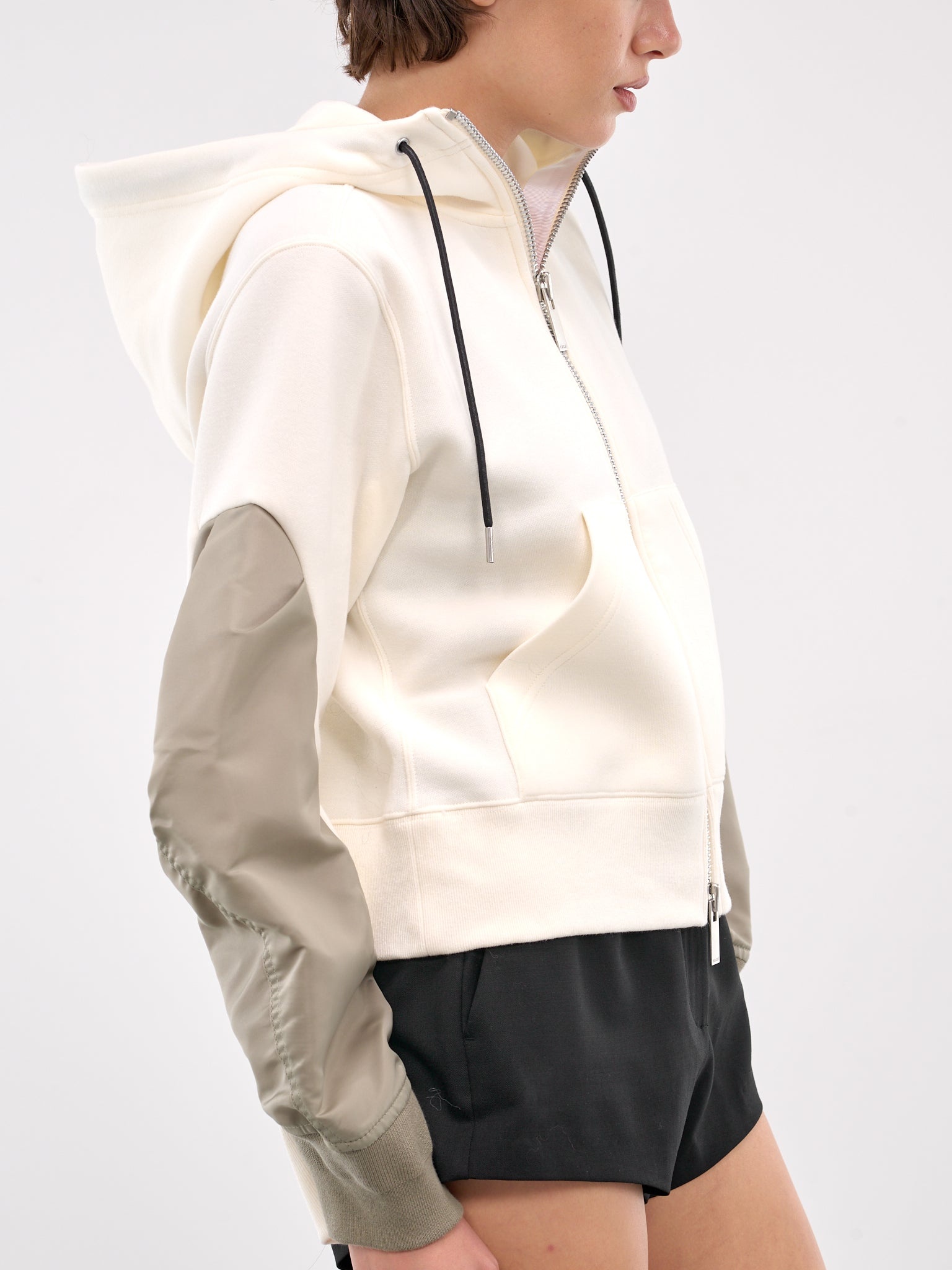 Nylon Twill x Sponge Sweat Hoodie - 5