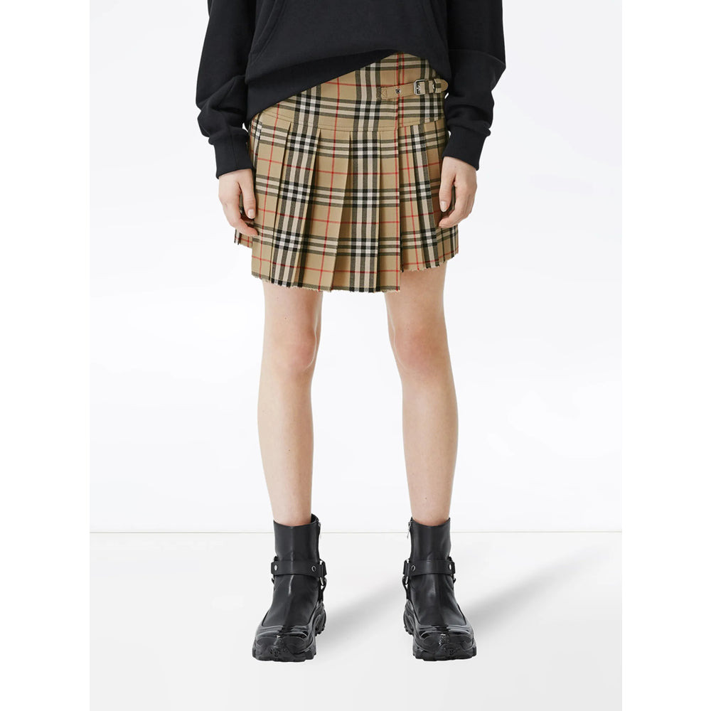 Burberry Neutrals Skirts - Pleated Skirts Women - 4