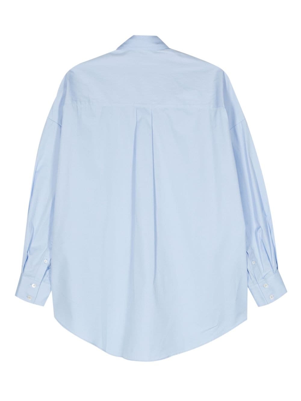 high-low hem poplin shirt - 2