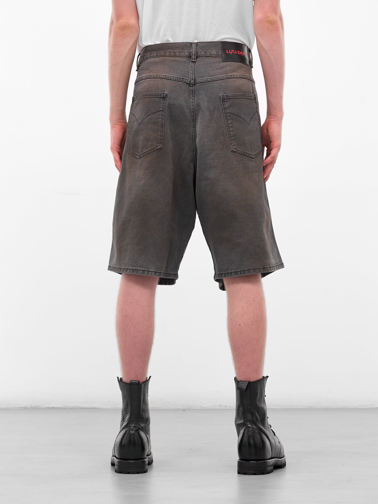 Dirtied Denim Kriss Kross Shorts - 3