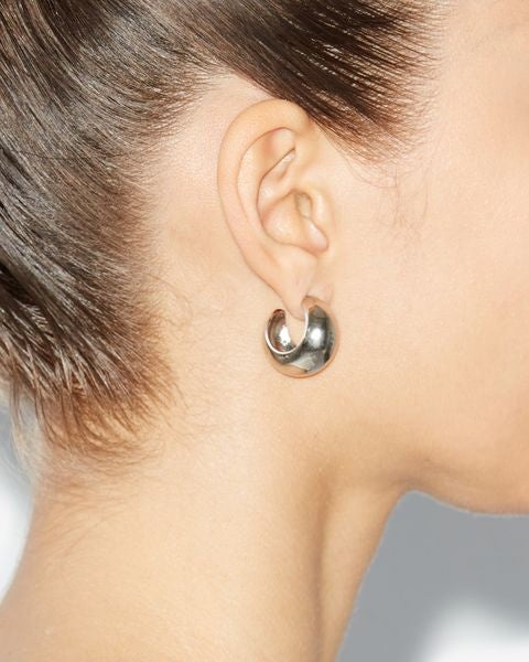 SHINY CRESCENT EARRINGS - 3