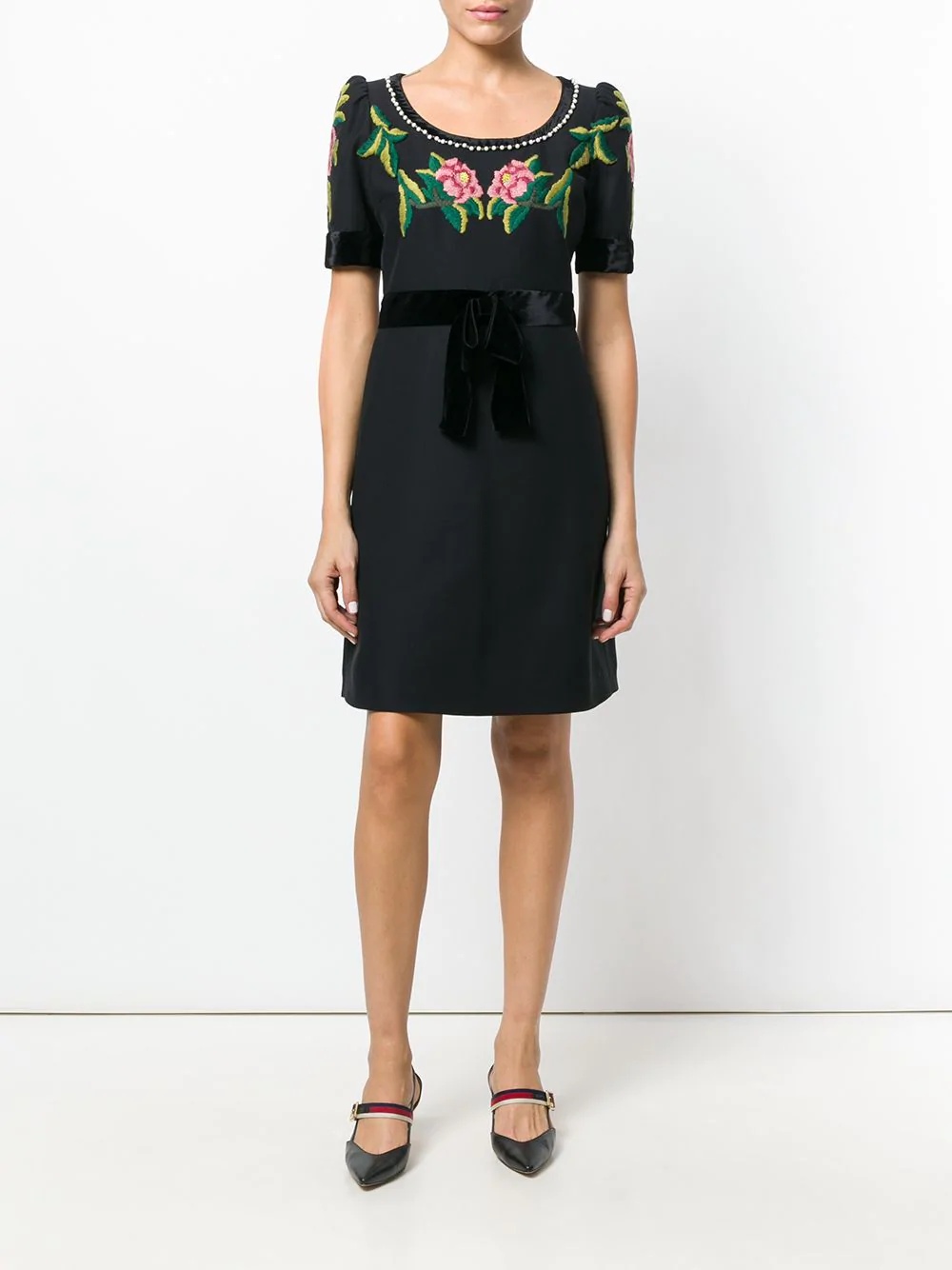 floral embroidered dress - 2