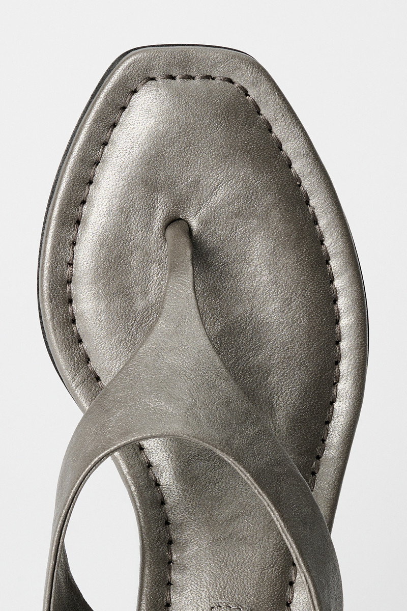 Our Legacy Karasu Sandal Metallic Oyster Sheepskin outlook